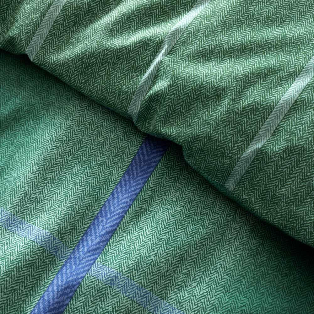 Brushed Cotton Flannelette Melrose Tweed Check Duvet Cover Set by Catherine Lansfield