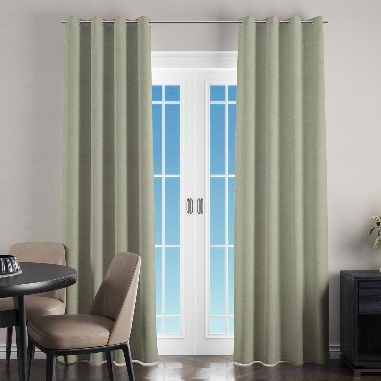 Vinyasa Olive Made To Measure Curtains by Style Furnishings