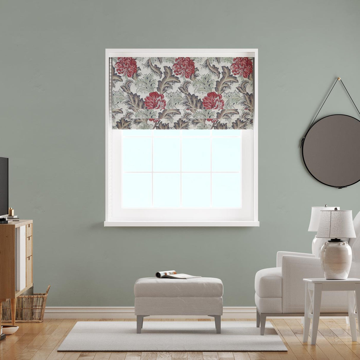 Harrington Red Earth Made To Measure Roman Blind by Style Furnishings