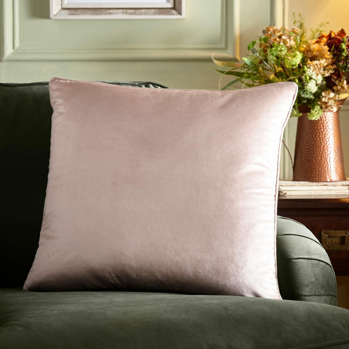 Appletree Heritage Harlan Soft Velvet Cushion Cover 55cm x 55cm 5