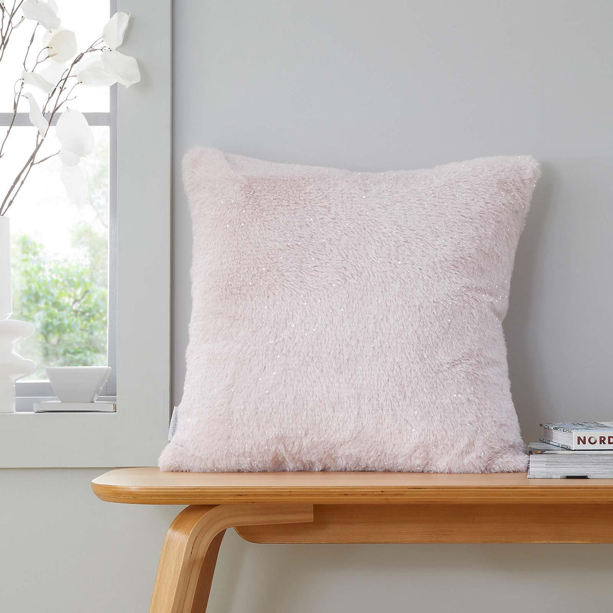 Catherine Lansfield Glamour Fur Filled Cushion 45cm x 45cm 17