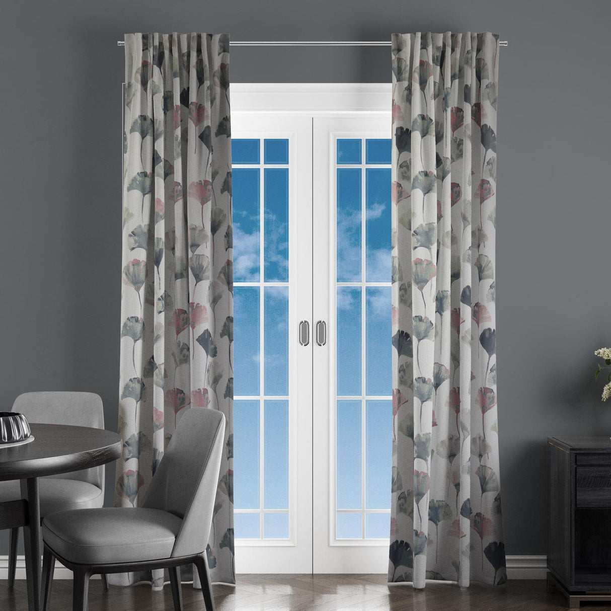 Ginko Flamingo Made To Measure Curtains by Style Furnishings