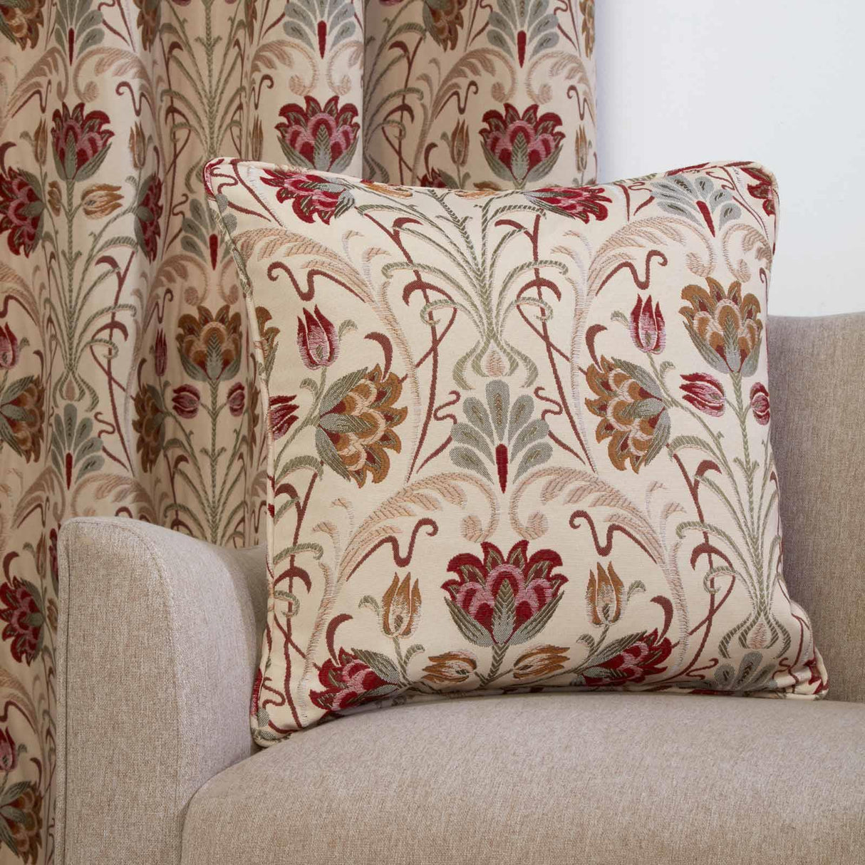 Aylesbury Tapestry Cushion Cover 18" x 18" (45cm x 45cm) by Sundour 2