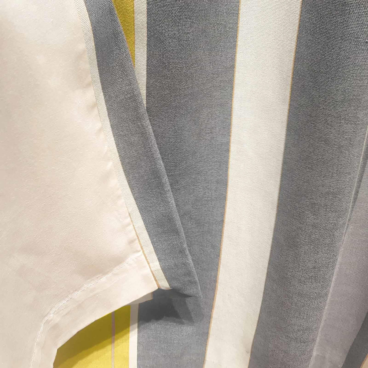 Whitworth Stripe Lined Eyelet Curtains by Fusion