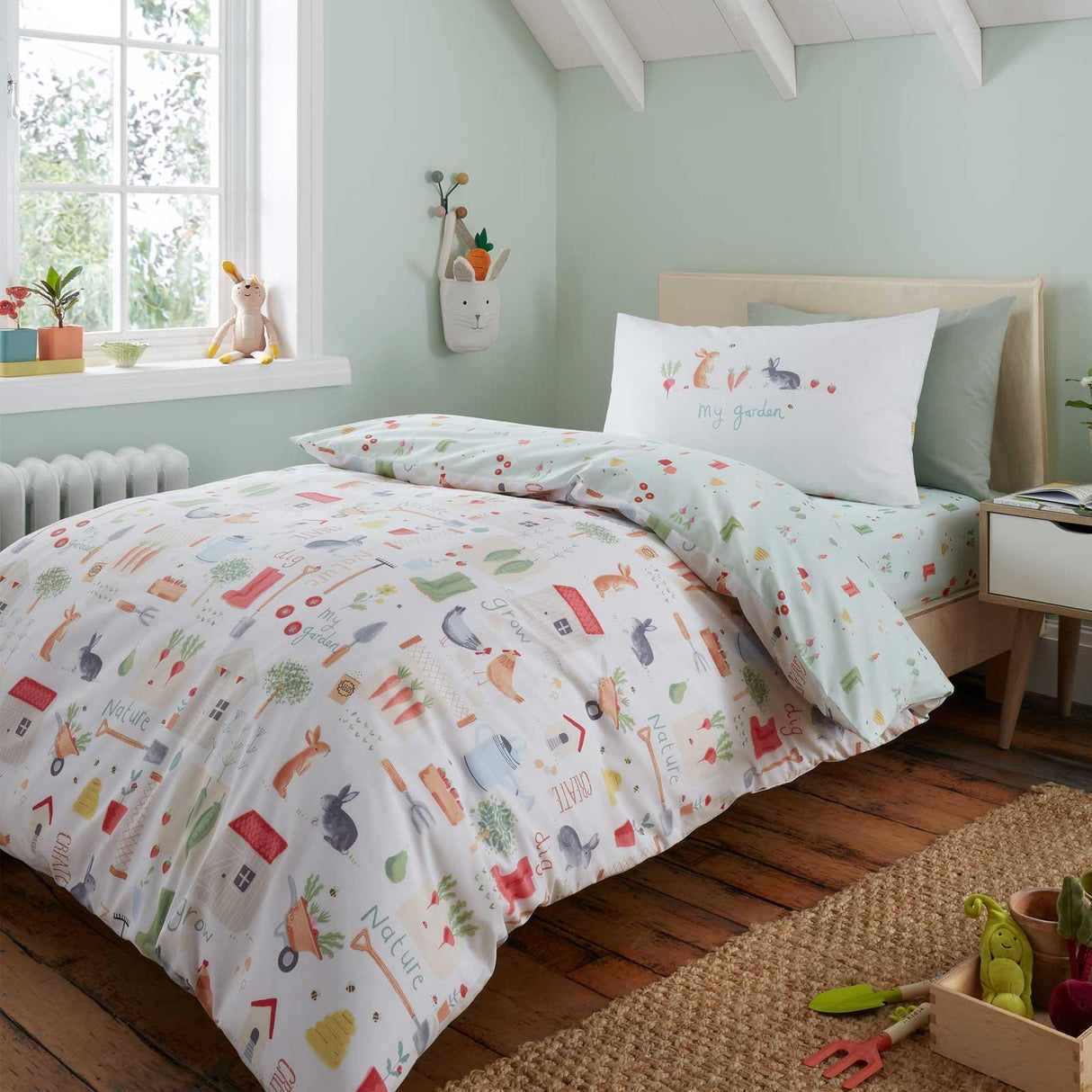 RHS My Allotment Garden Print Fitted Sheet 2