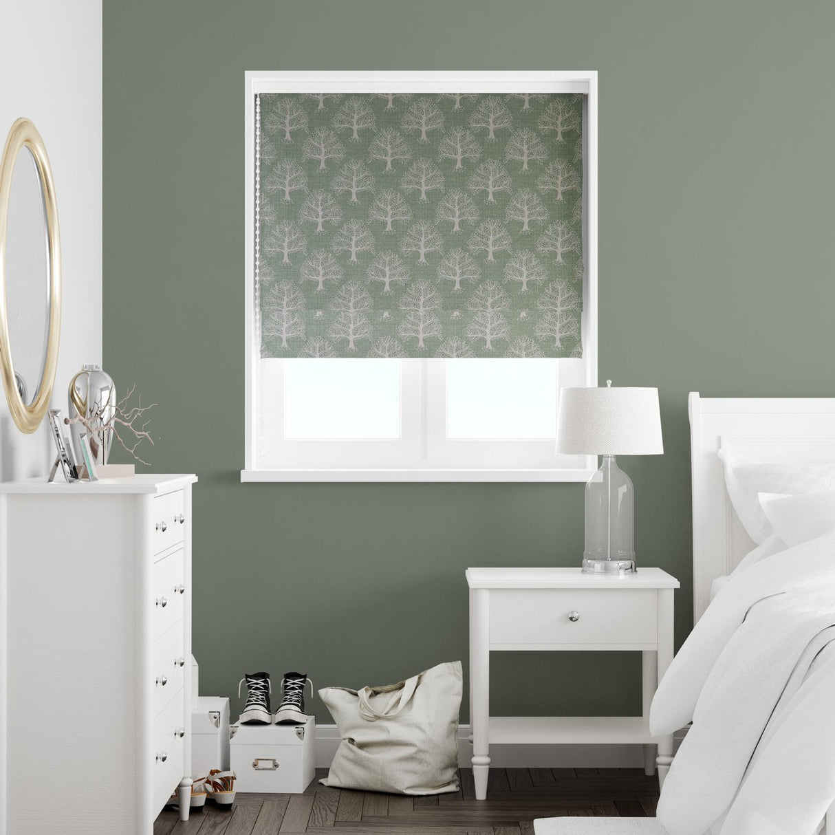 Great Oak Lichen Made To Measure Roman Blind by Style Furnishings