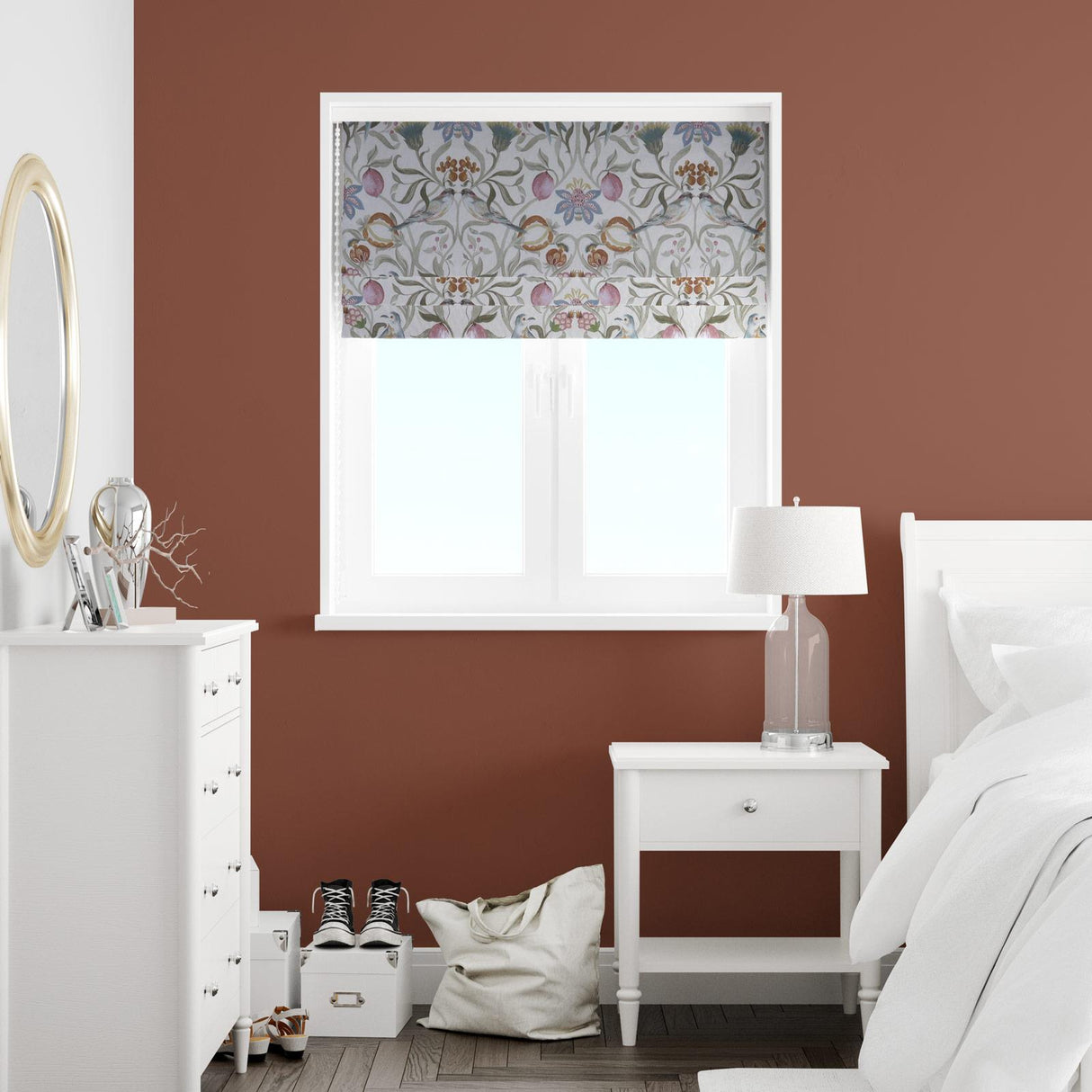 Eliza Stone Made To Measure Roman Blind by Style Furnishings