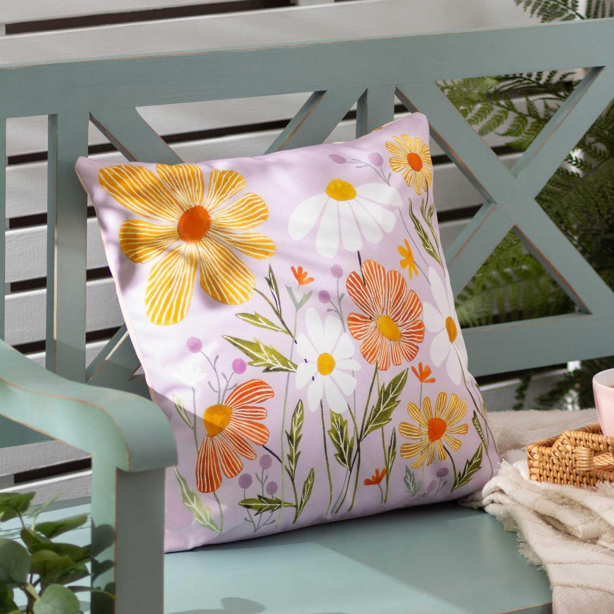 Wildflowers Outdoor Cushion Cover by Wylder Nature 4