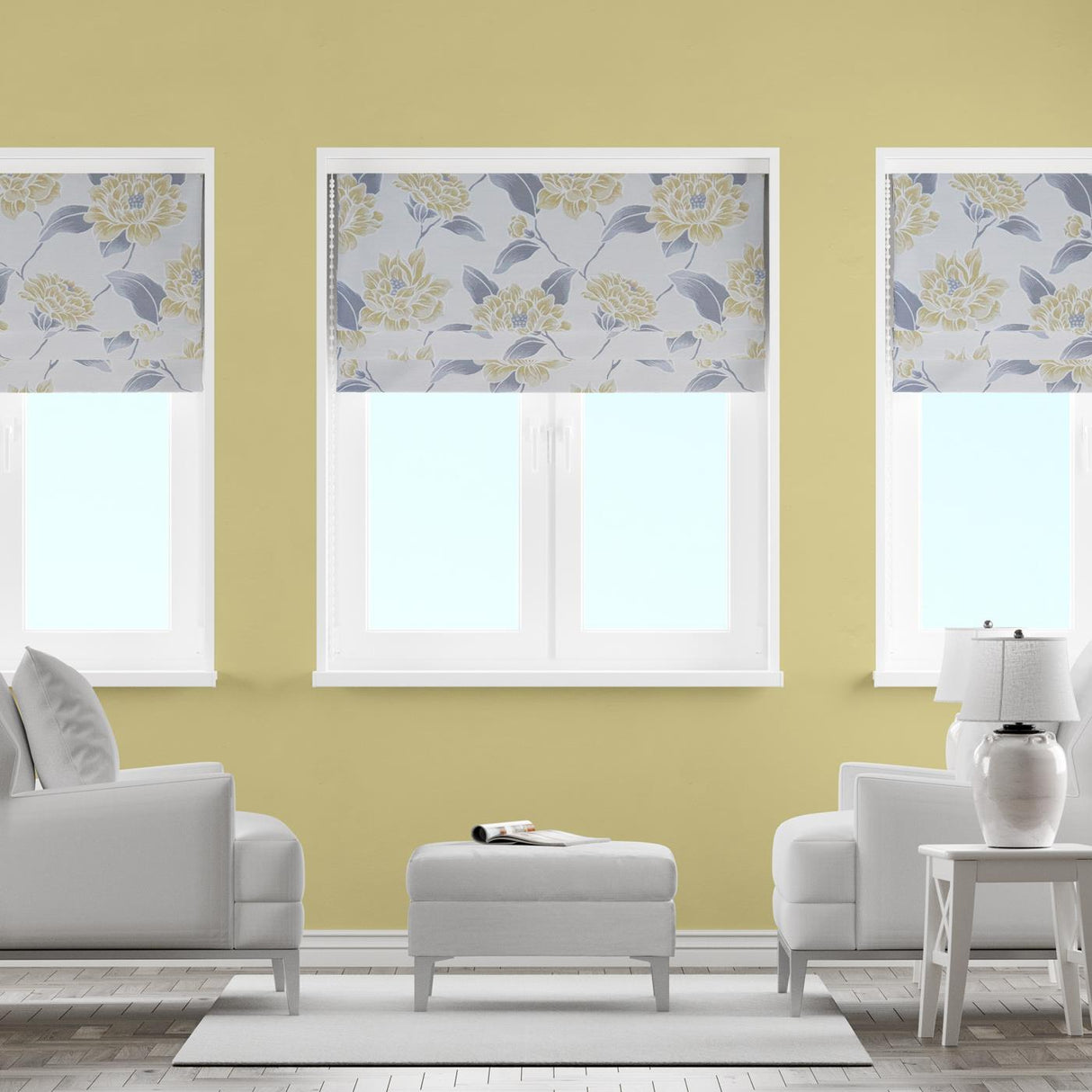 Arranmore Gold Made to Measure Roman Blind by Style Furnishings