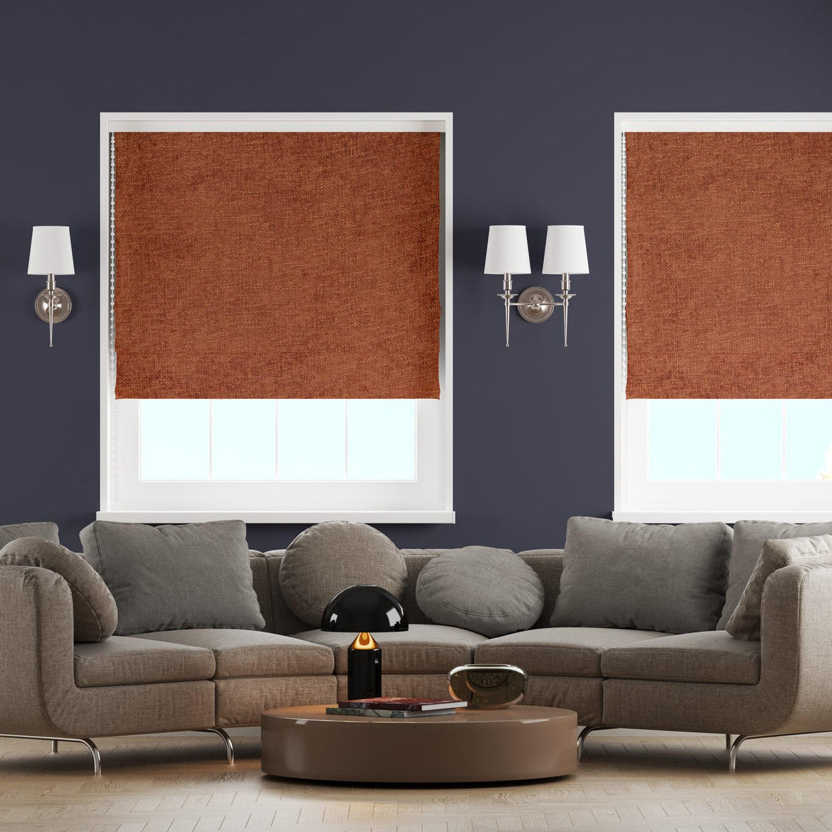 Arla Sunset Made To Measure Roman Blind by Style Furnishings