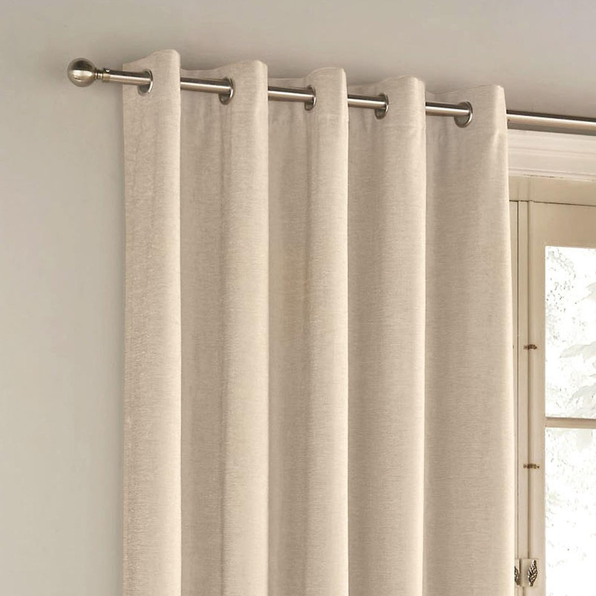 Savoy Chenille Blackout Eyelet Door Curtain by Enhanced Living