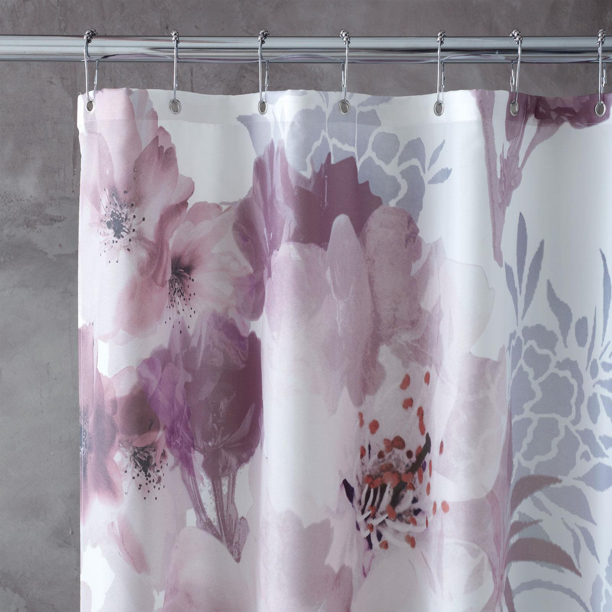 Dramatic Floral Shower Curtain by Catherine Lansfield