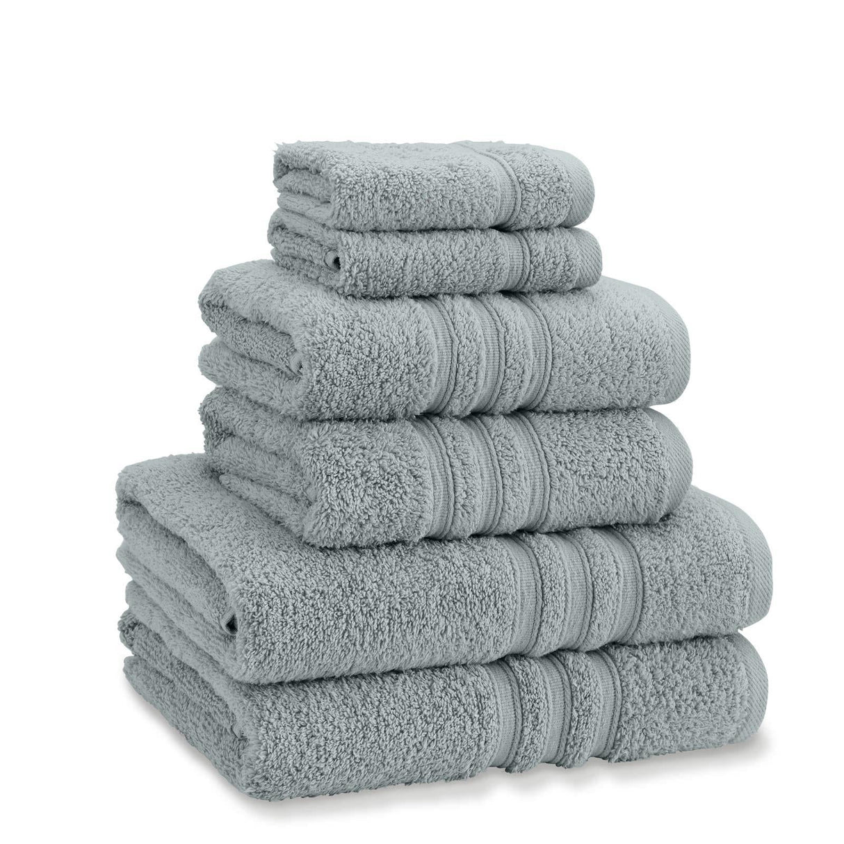 Catherine Lansfield Zero Twist 6 Piece Cotton Towel Bale Set 500GSM - Sage Green