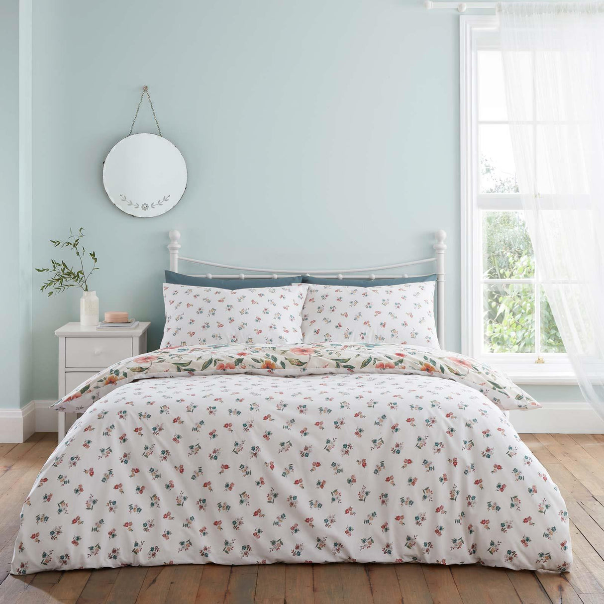 Pippa Floral Birds Duvet Cover Set