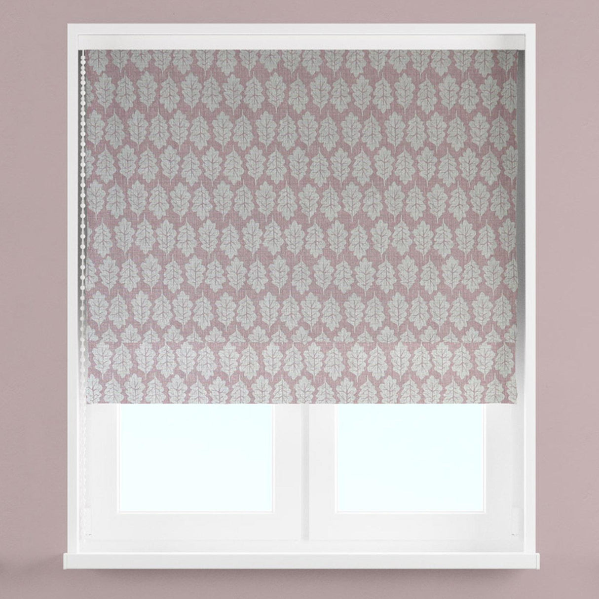 Oak Leaf Rose Made To Measure Roman Blind by Style Furnishings