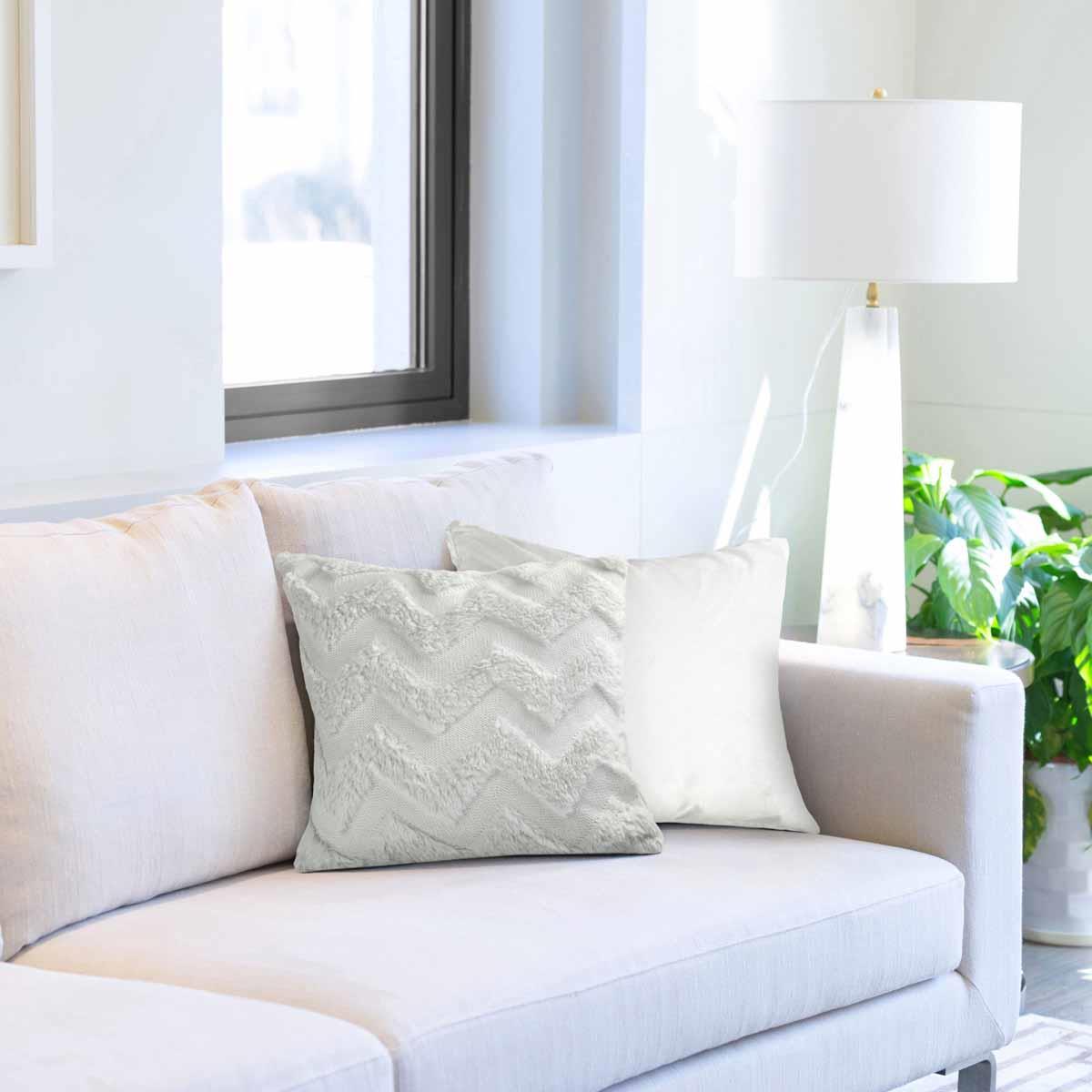 Nyla Zig Zag Cushion Cover 17x17" (43x43cm) by Emma Barclay 15