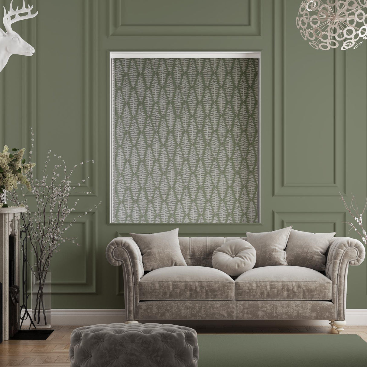 Fernia Fern Made To Measure Roman Blind by Style Furnishings