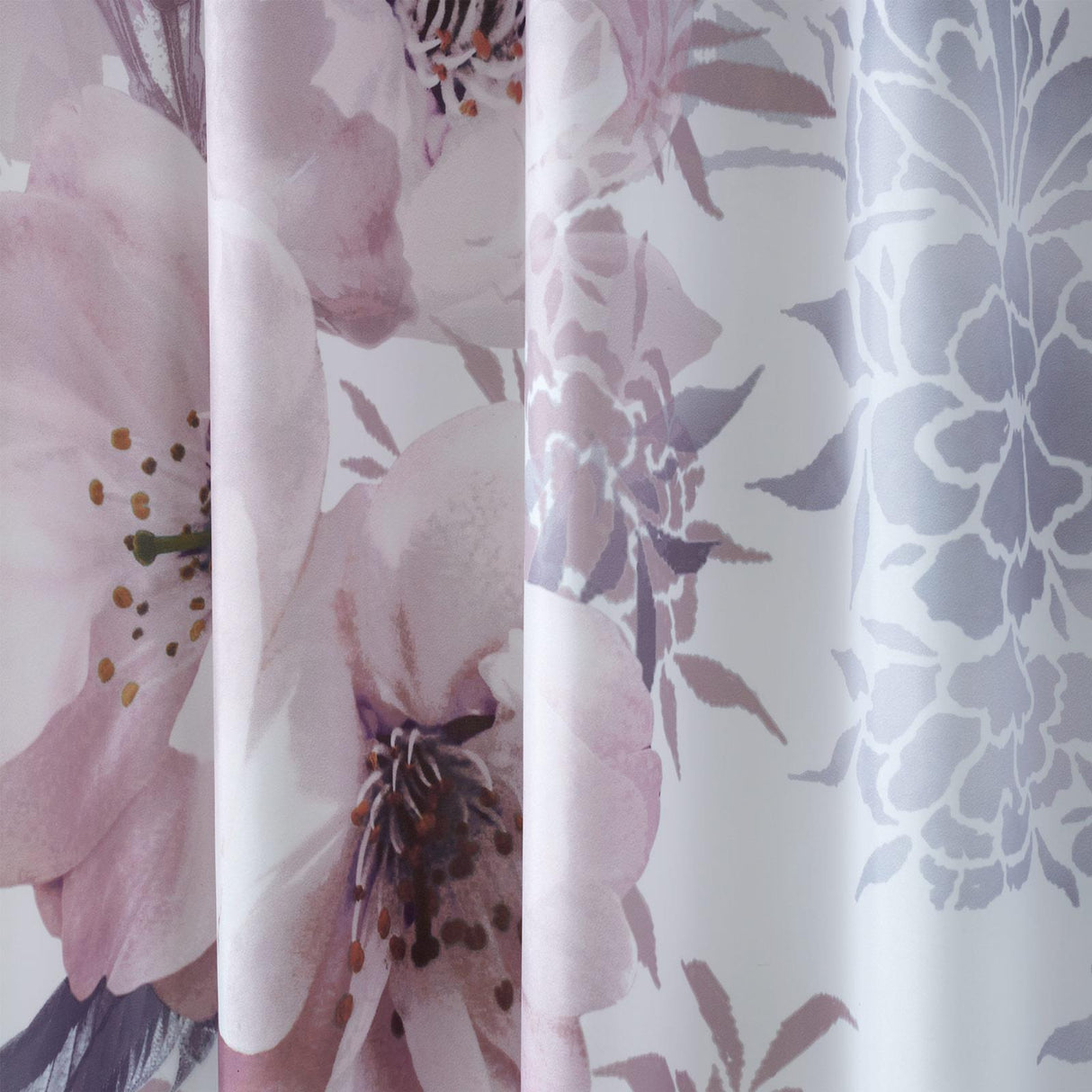 Dramatic Floral Shower Curtain by Catherine Lansfield