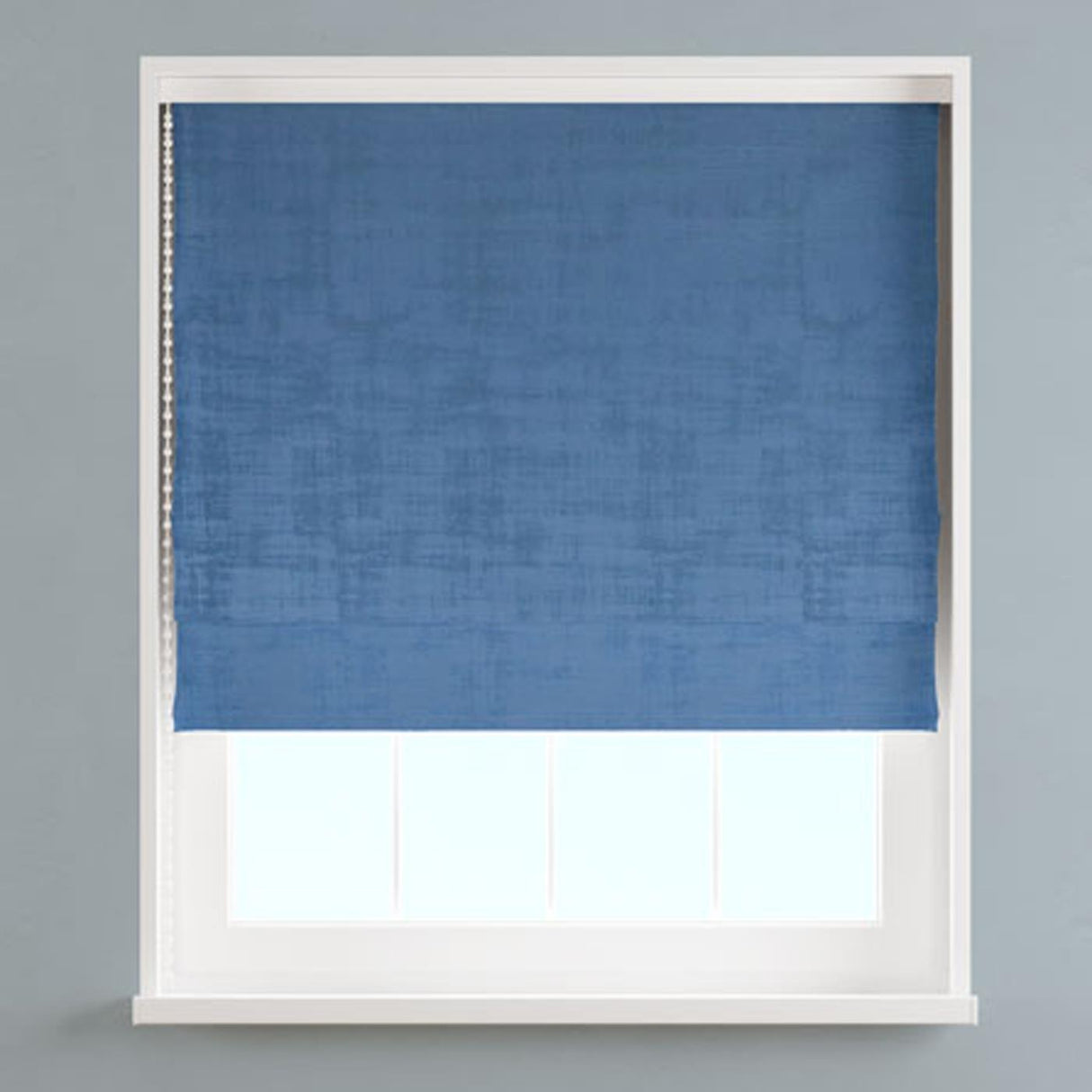 Azurite Blue Made To Measure Roman Blind by Style Furnishings