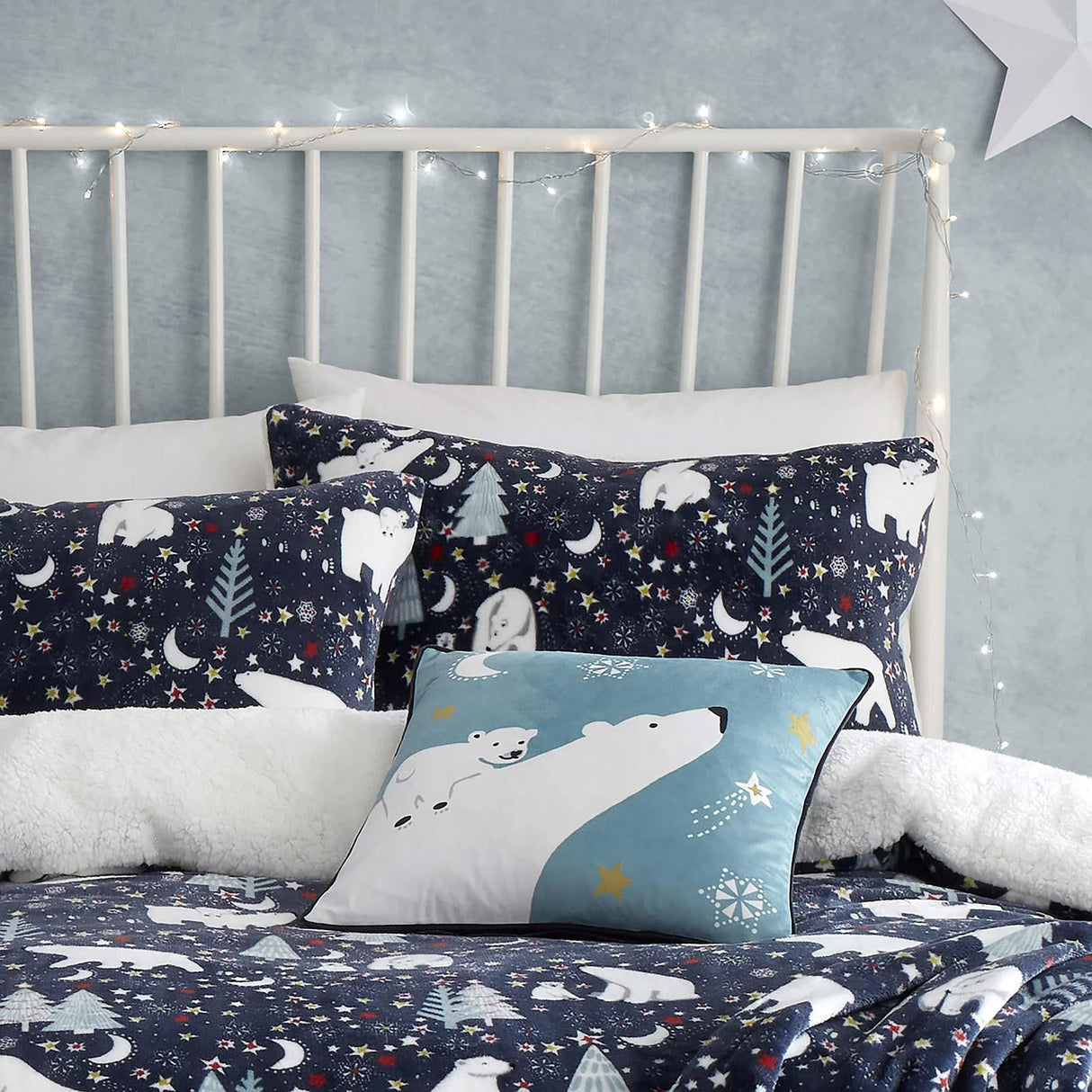 Starry Night Fleece Duvet Cover Set