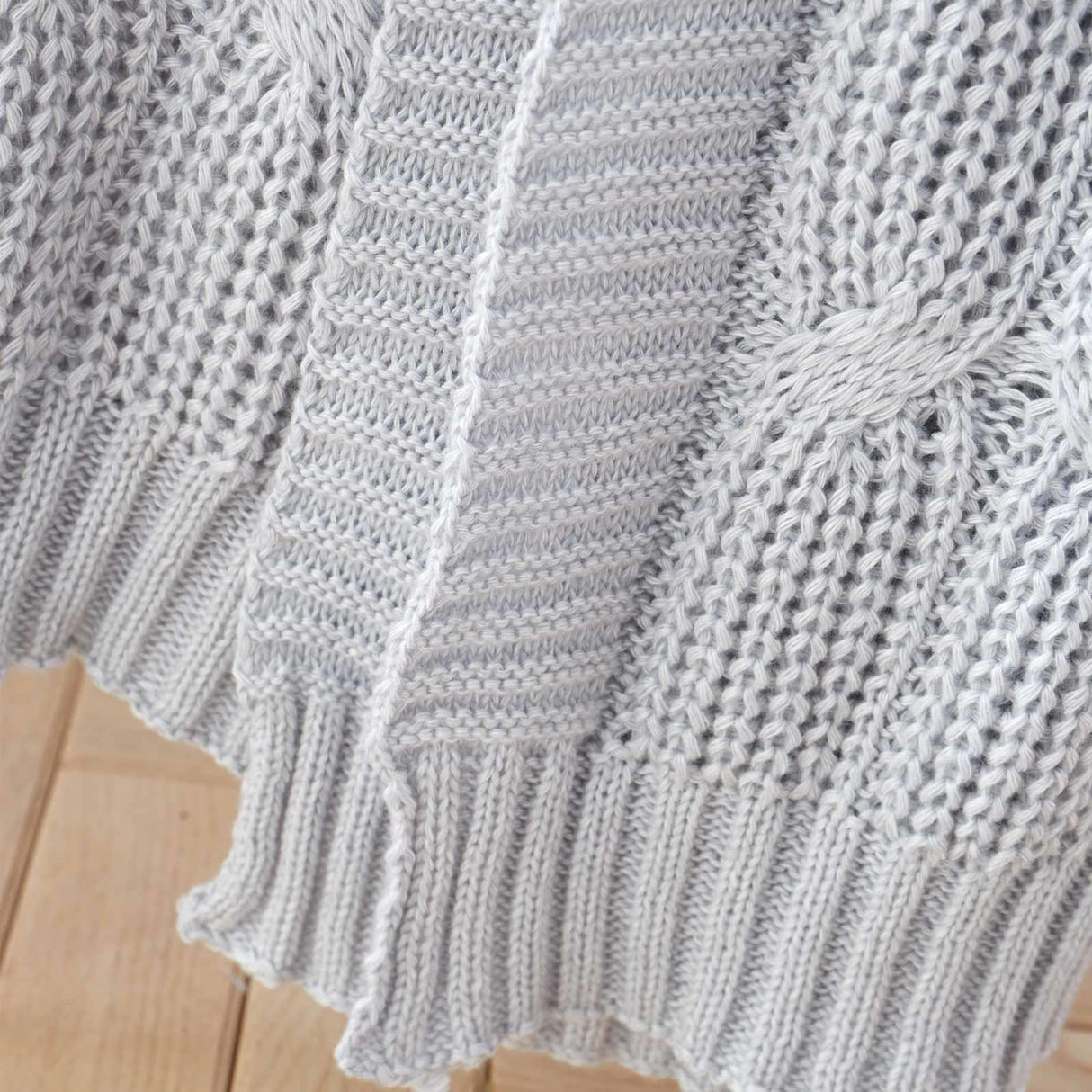 Chunky Marl Knit Throw Blanket 130cm x 170cm by Catherine Lansfield