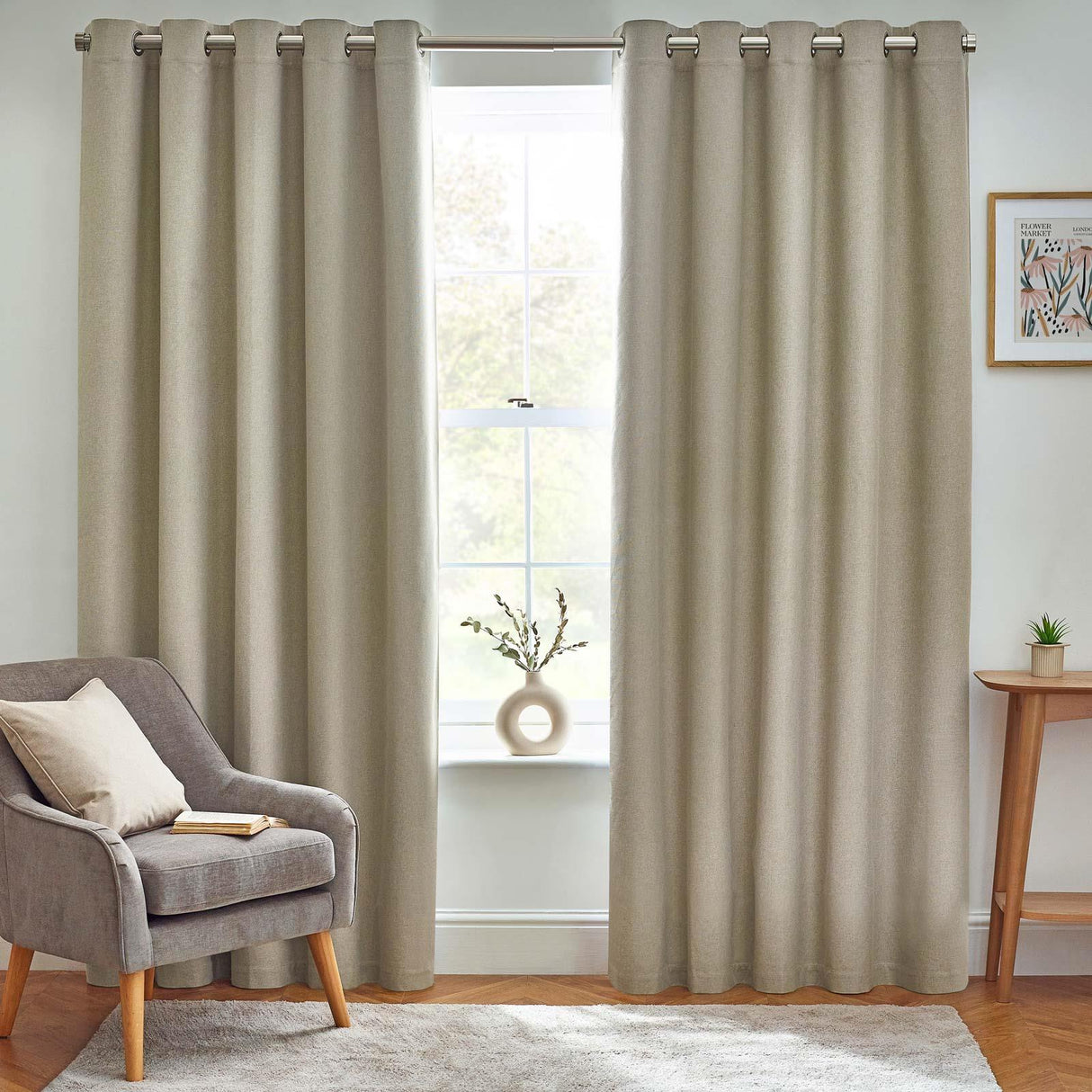 Dawn 100% Blackout Thermal Eyelet Curtains by furn.
