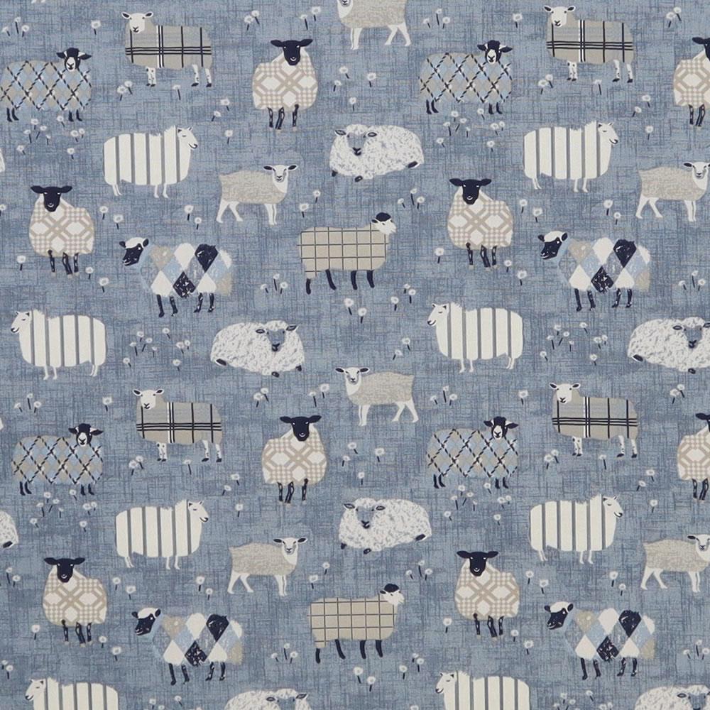 Baa Baa Denim Made To Measure Roman Blind by Style Furnishings