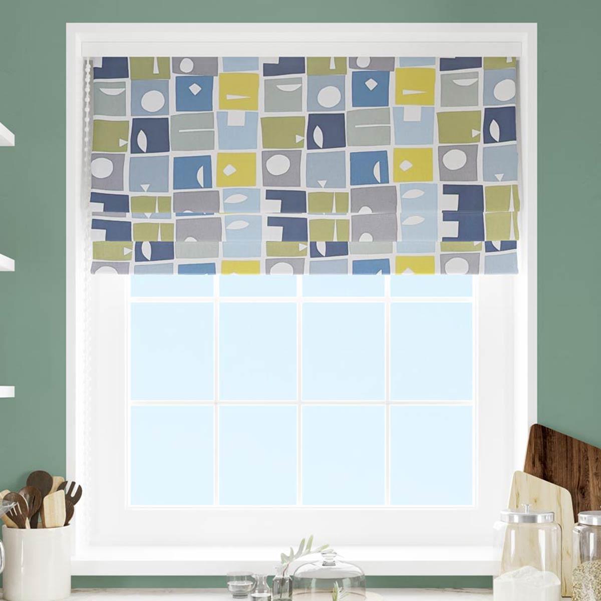 Bonnie Bluebell Made To Measure Roman Blind by Style Furnishings