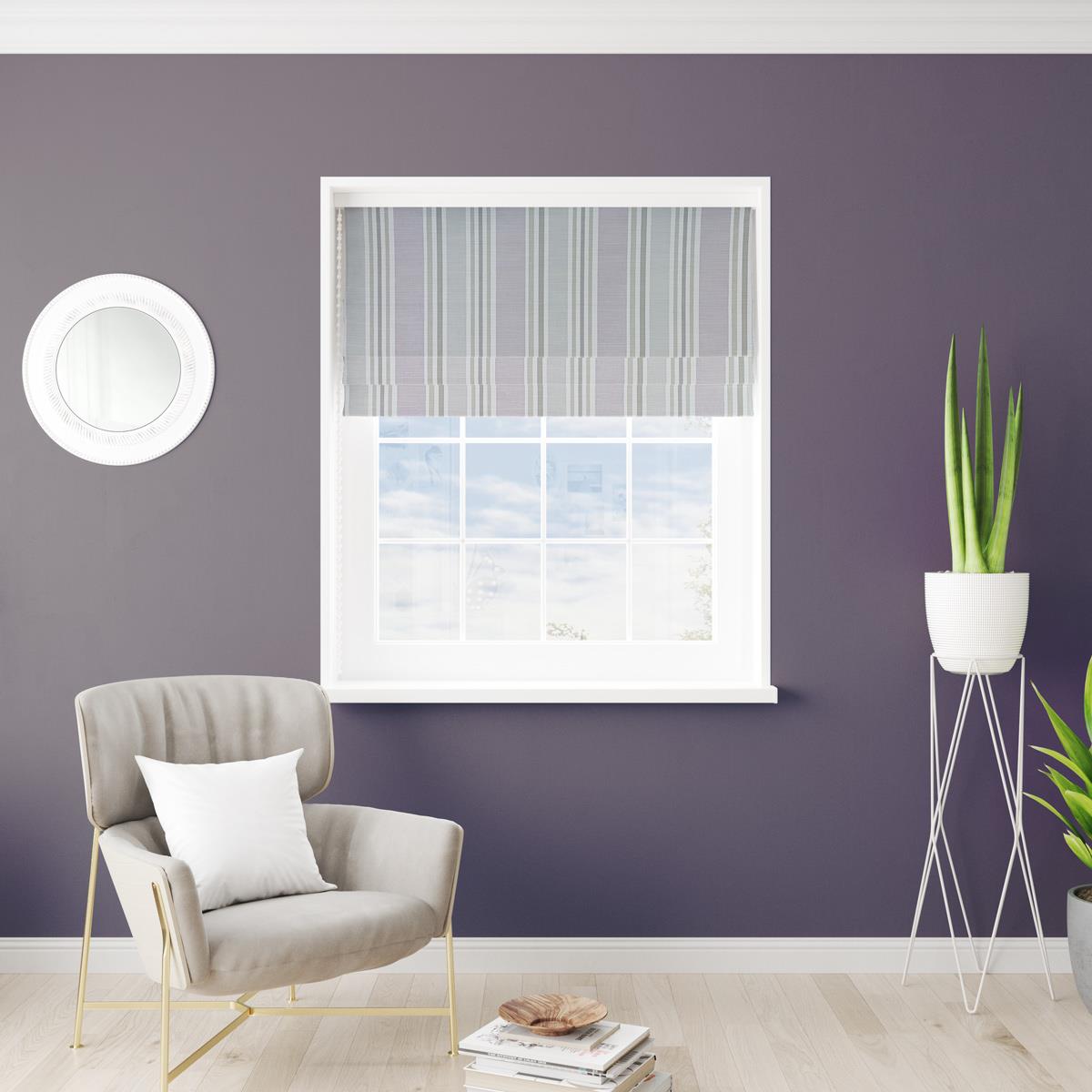 Calder Hydrangea Made To Measure Roman Blind by Style Furnishings