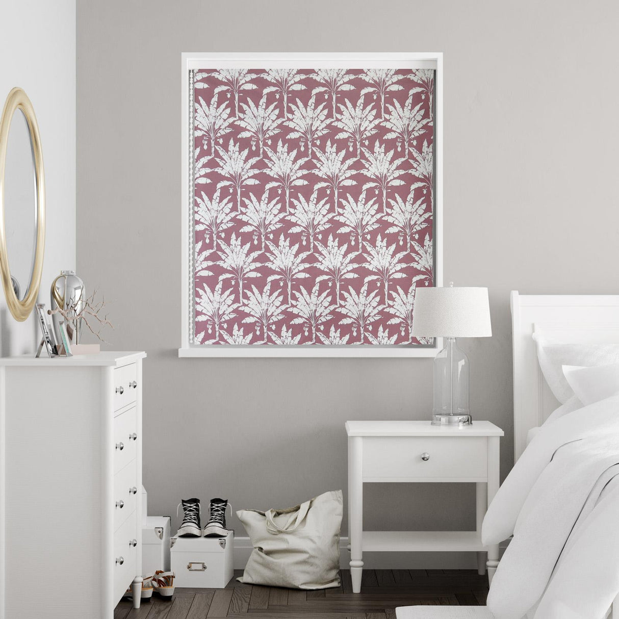 Palm House Woodrose Made To Measure Roman Blind by Style Furnishings