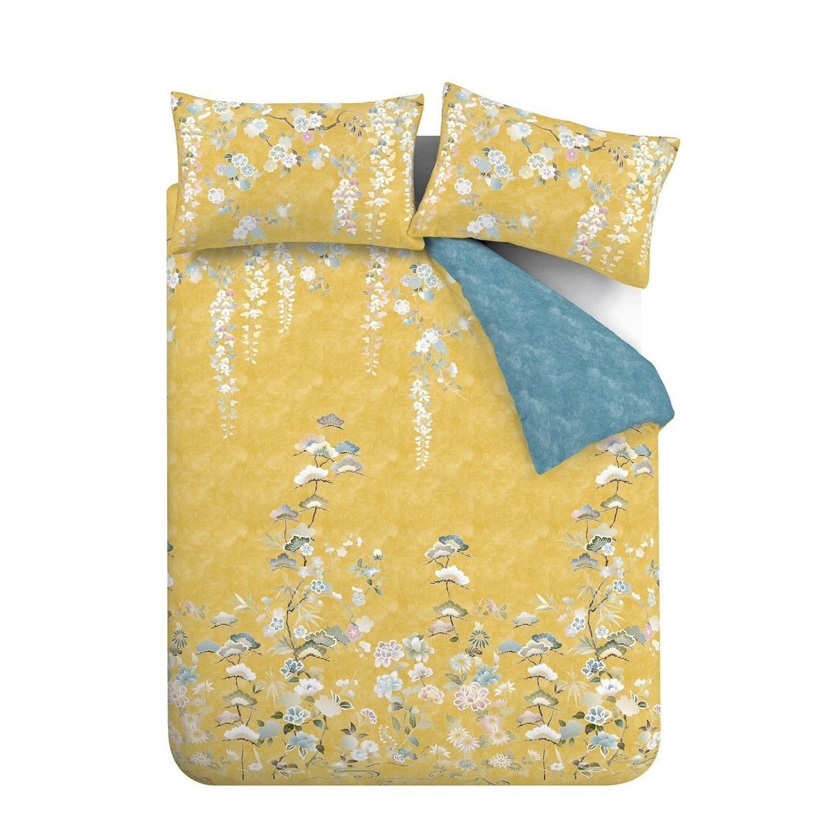 Kohana Flowers Cotton Sateen Duvet Cover Set