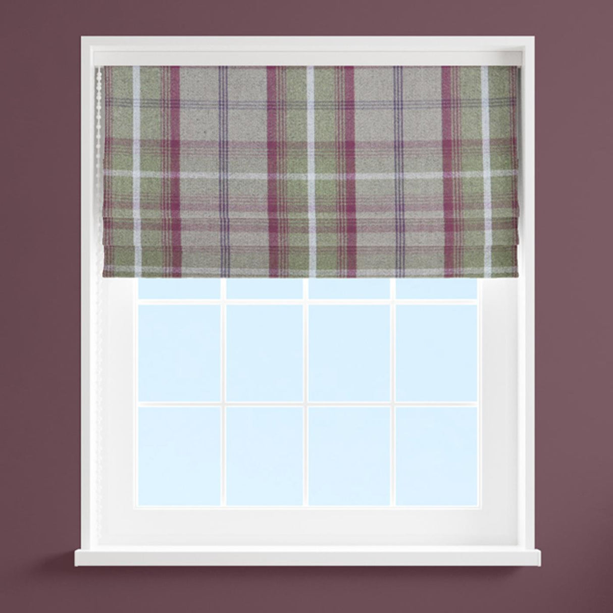 Hestia Heather Made To Measure Roman Blind by Style Furnishings
