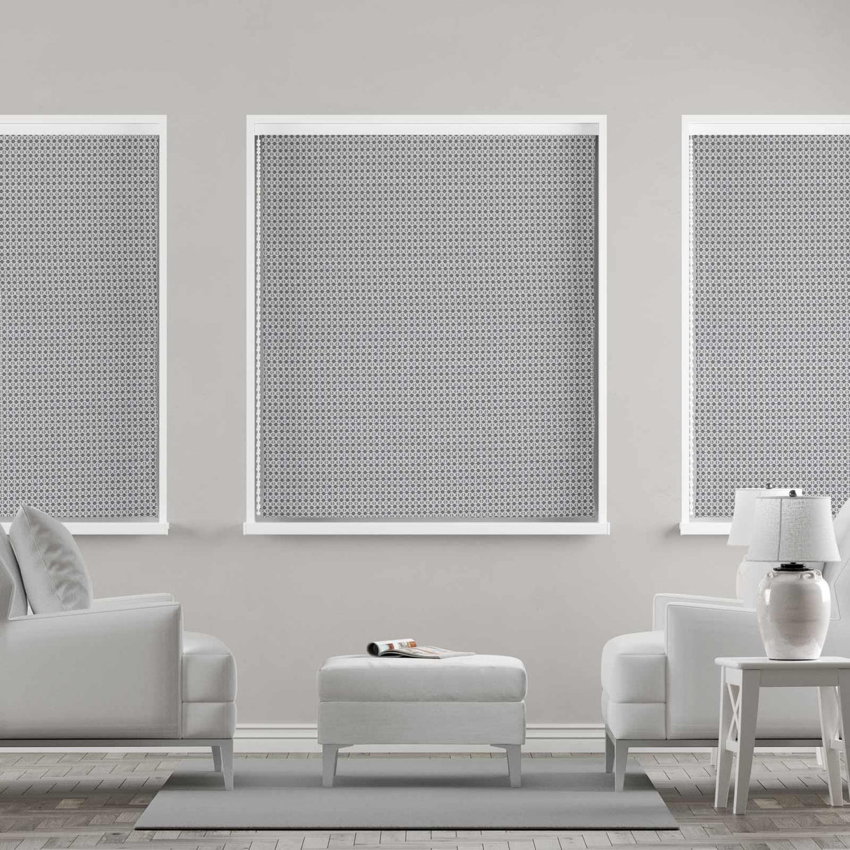 Limoges Grey Made To Measure Roman Blind by Style Furnishings