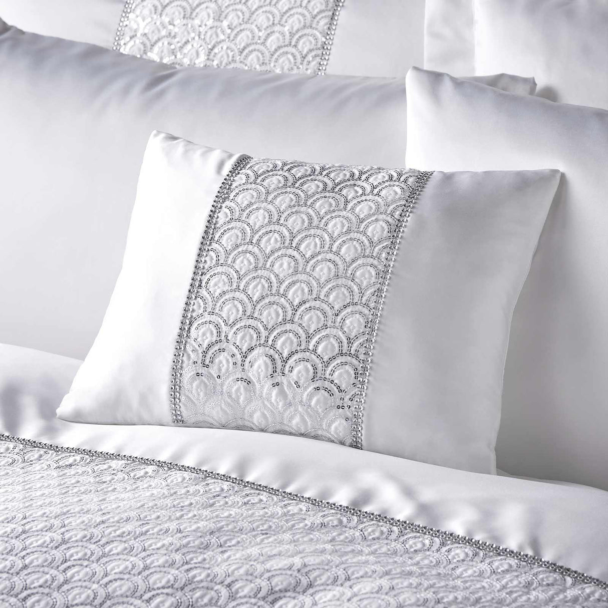 Catherine Lansfield Deco Sequin Filled Cushion