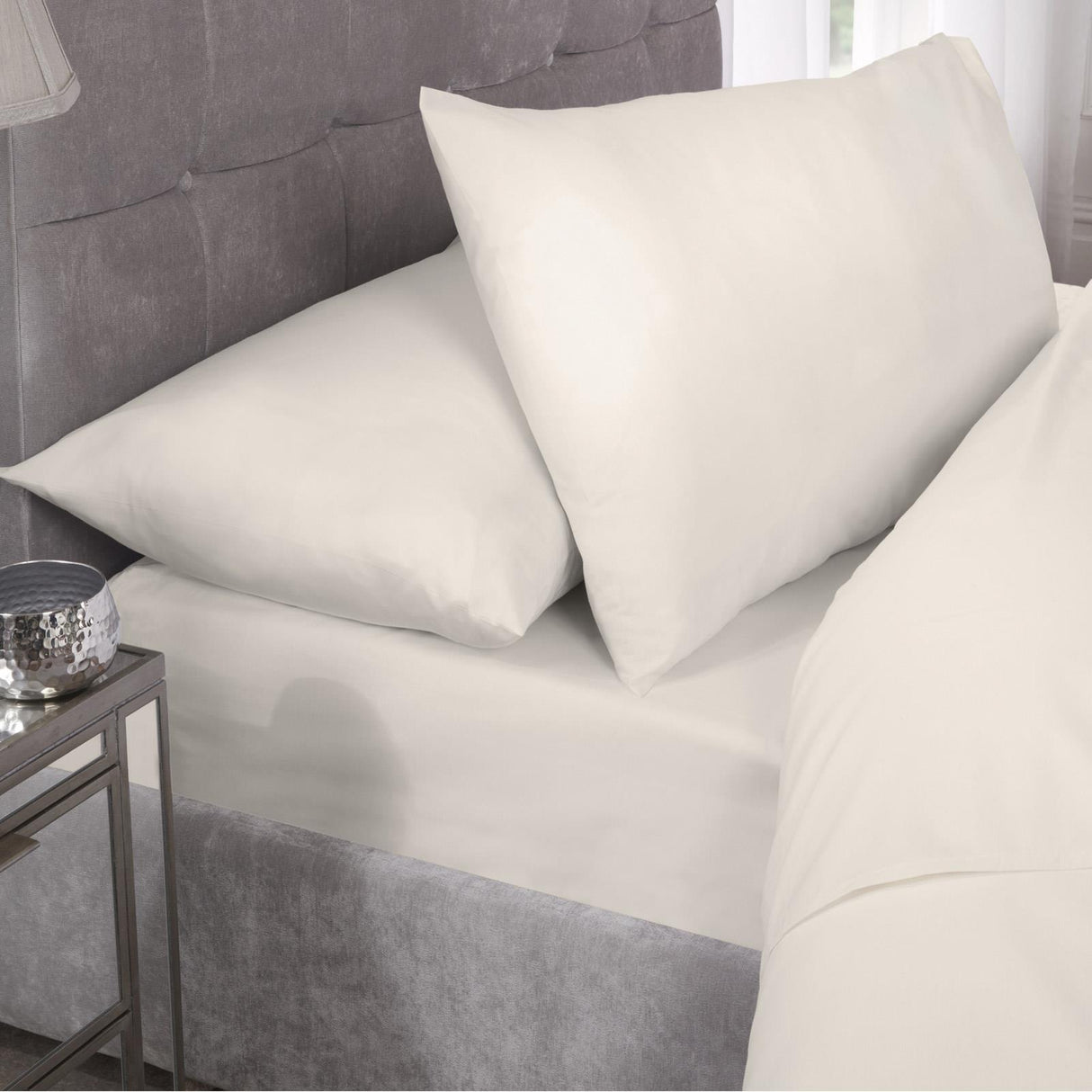 Percale Extra Fitted Sheet 40cm Deep by Emma Barclay