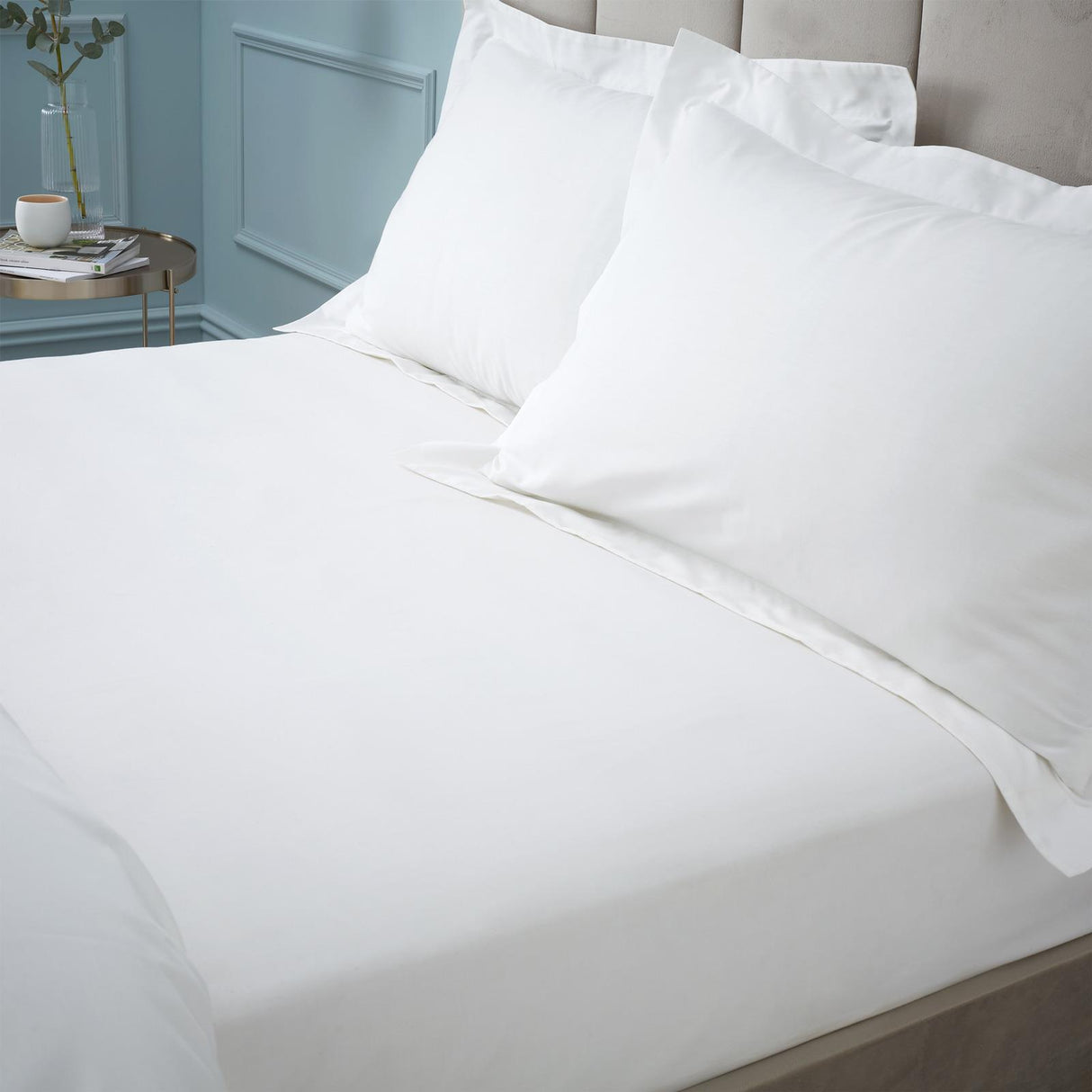 180 Thread Count Egyptian Cotton Fitted Sheet 34cm Deep by Bianca
