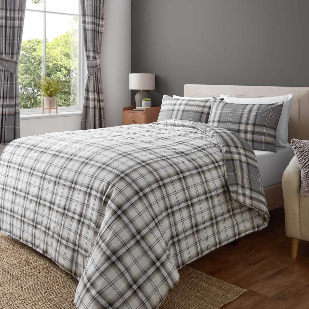 Kelso Check Duvet Cover Set by Catherine Lansfield