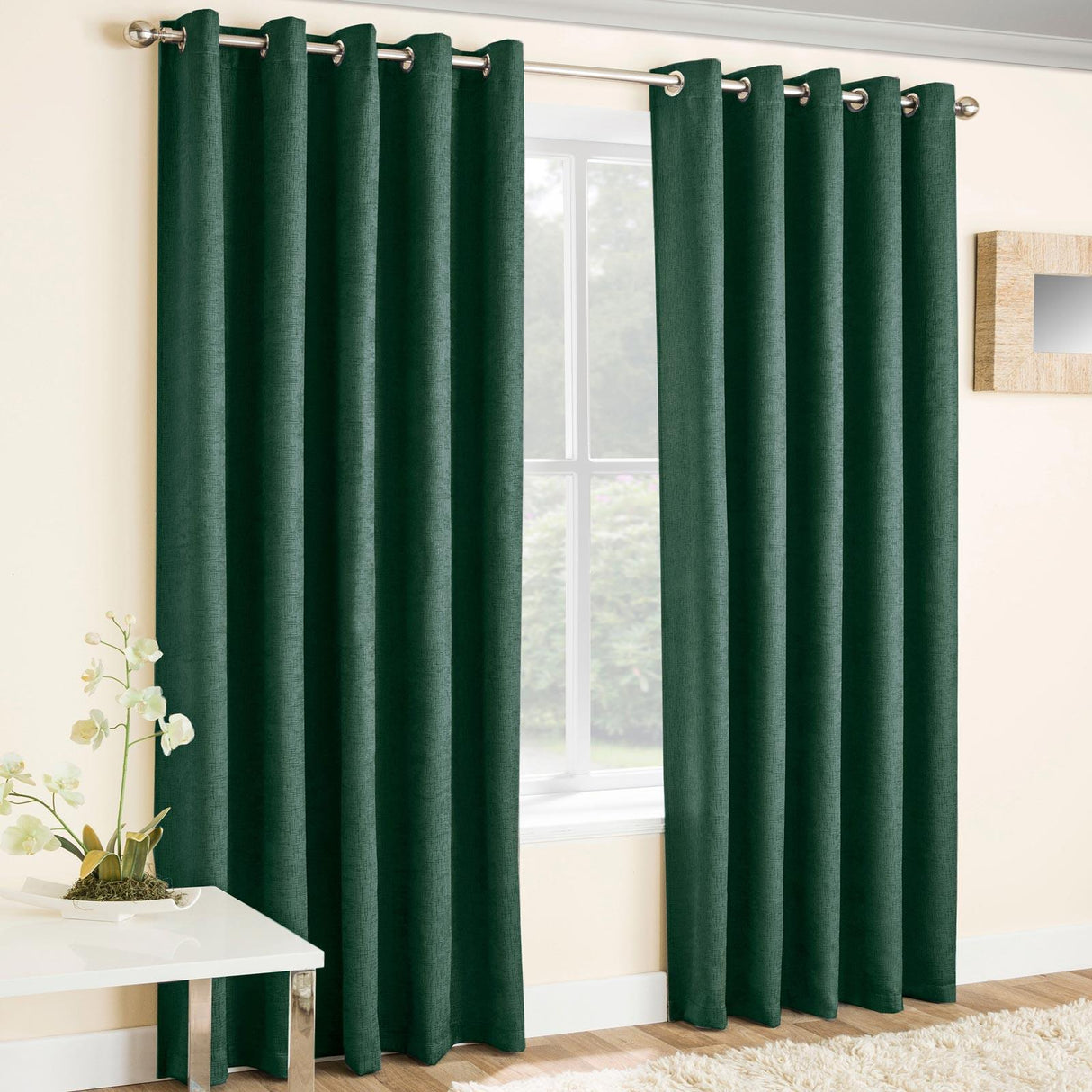 Vogue Thermal Eyelet Dimout Curtains by Enhanced Living