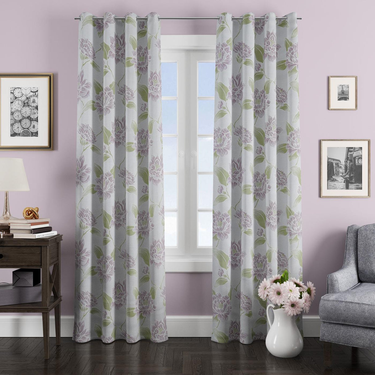 Arranmore Mauve Made to Measure Curtains by Style Furnishings