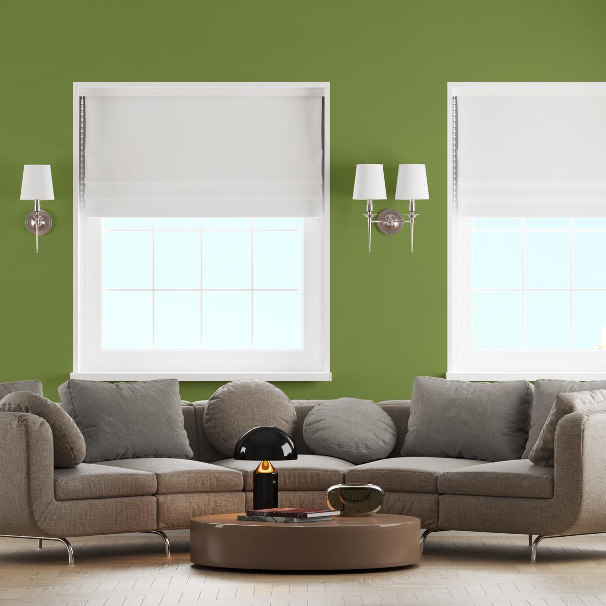 Panama White Made To Measure Roman Blind by Style Furnishings