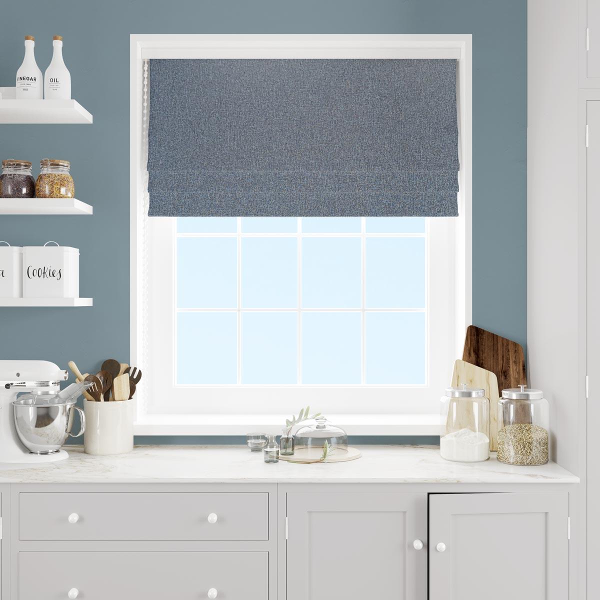 Carina Aegean Made To Measure Roman Blind by Style Furnishings