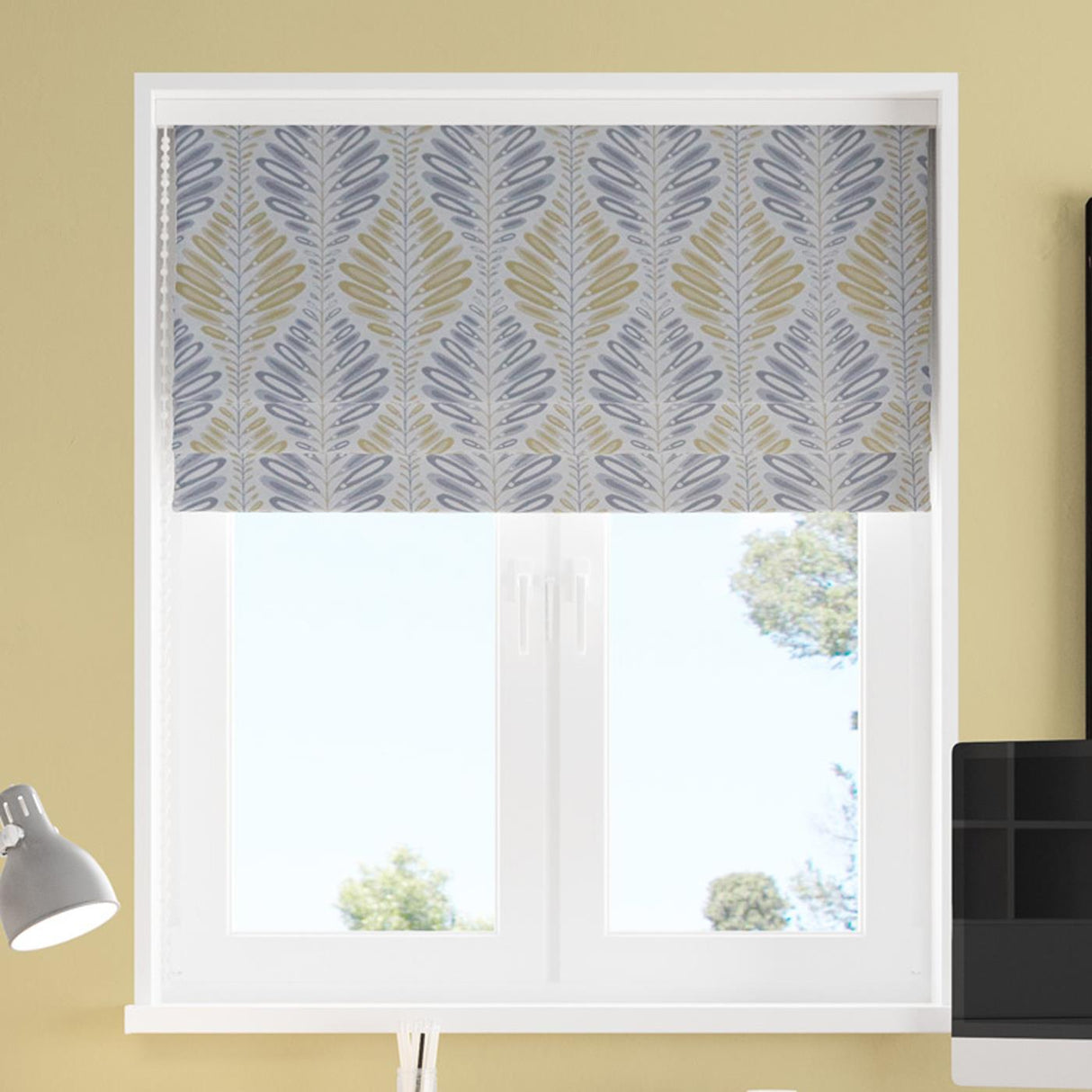 Inishmore Ochre Made to Measure Roman Blind by Style Furnishings