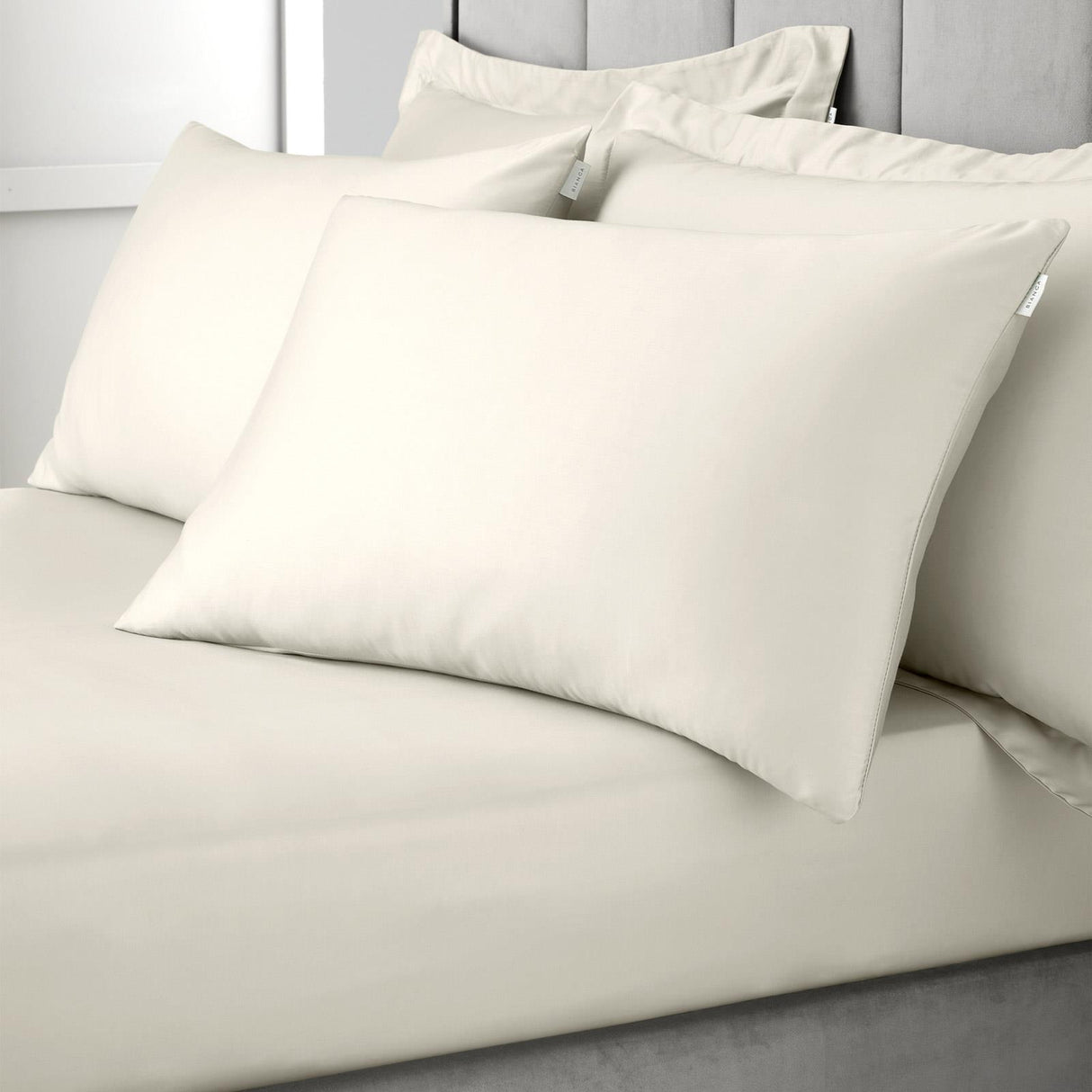 400 Thread Count Cotton Sateen Oxford and Standard Pillowcases by Bianca