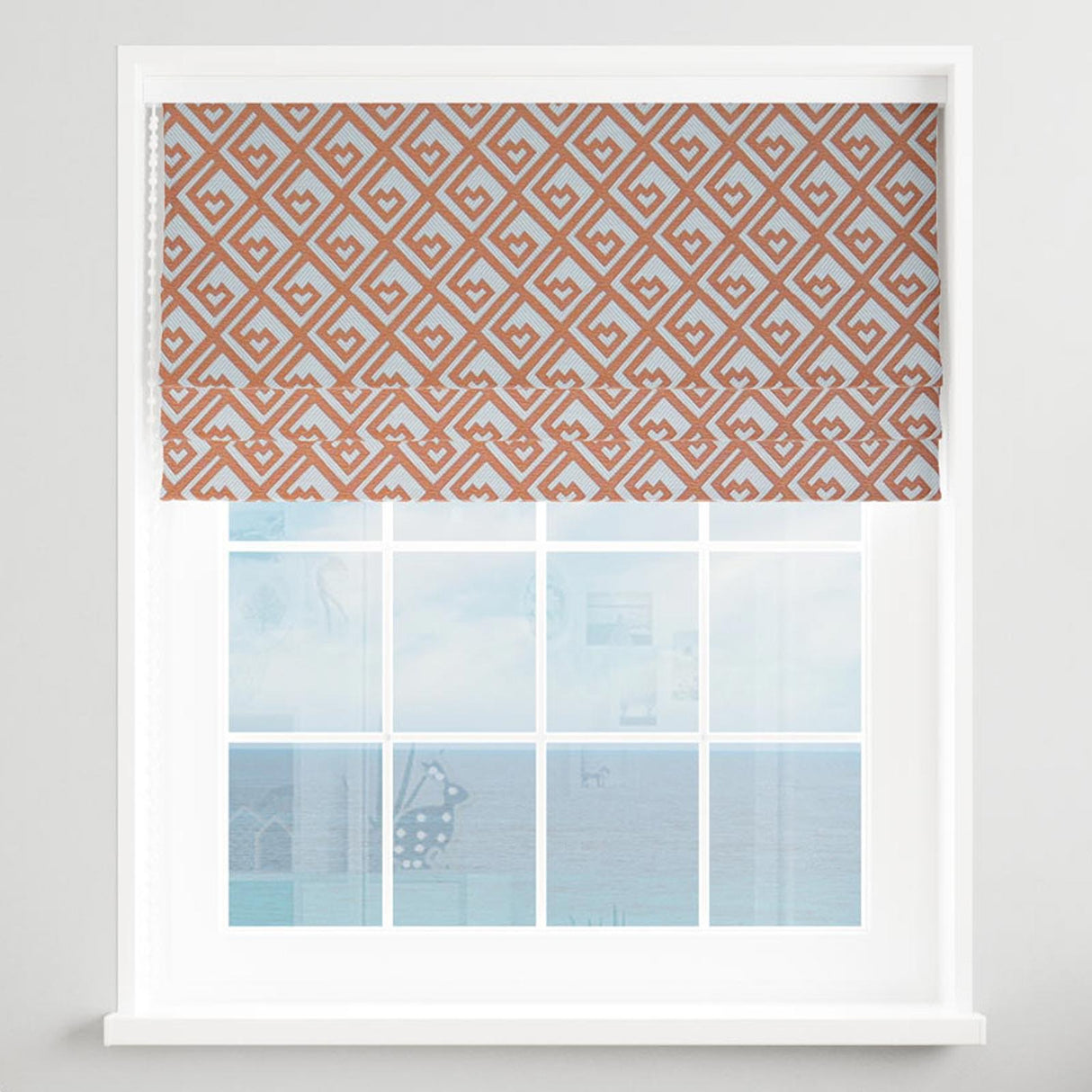 Izmir Terracotta Made To Measure Roman Blind by Style Furnishings