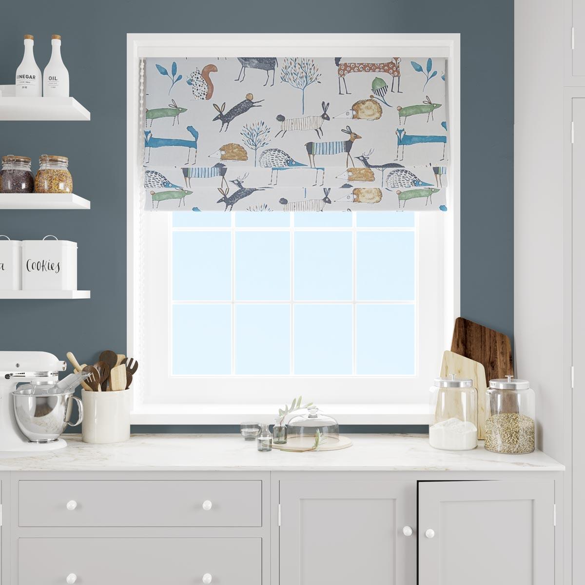 Oh My Deer Colonial Made To Measure Roman Blind by Style Furnishings