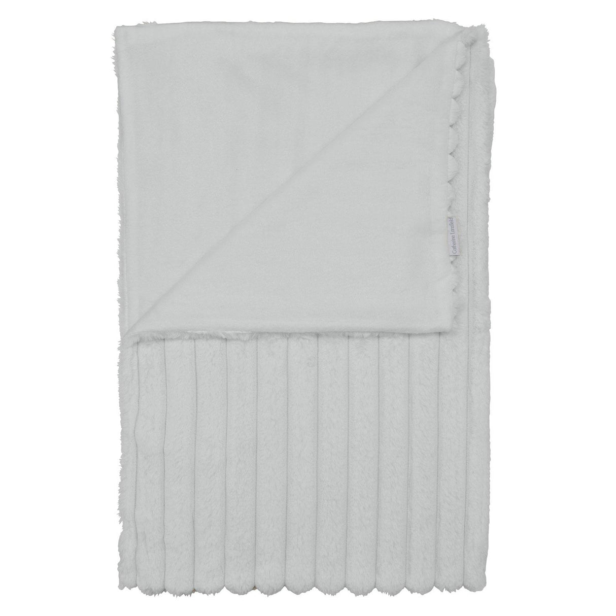 Cosy Ribbed Throw Blanket 130cm x 170cm by Catherine Lansfield