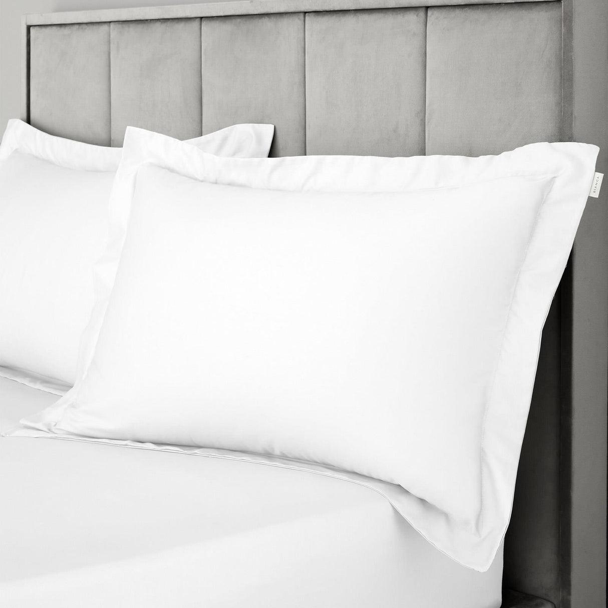400 Thread Count Cotton Sateen Oxford and Standard Pillowcases by Bianca