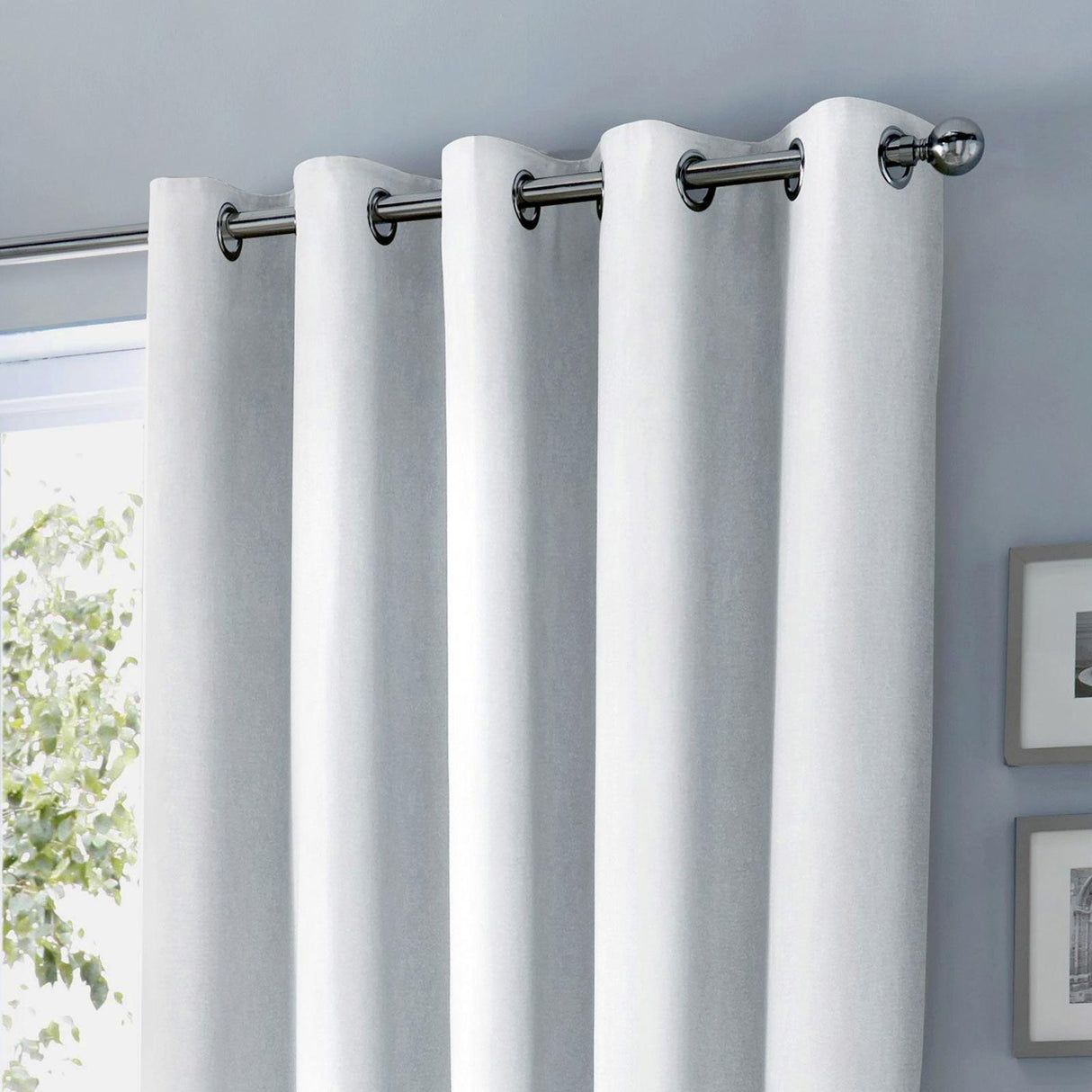 Sorbonne Cotton Lined Eyelet Curtains by Fusion