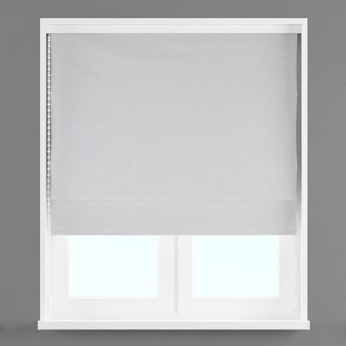 Azurite Ivory Made To Measure Roman Blind by Style Furnishings