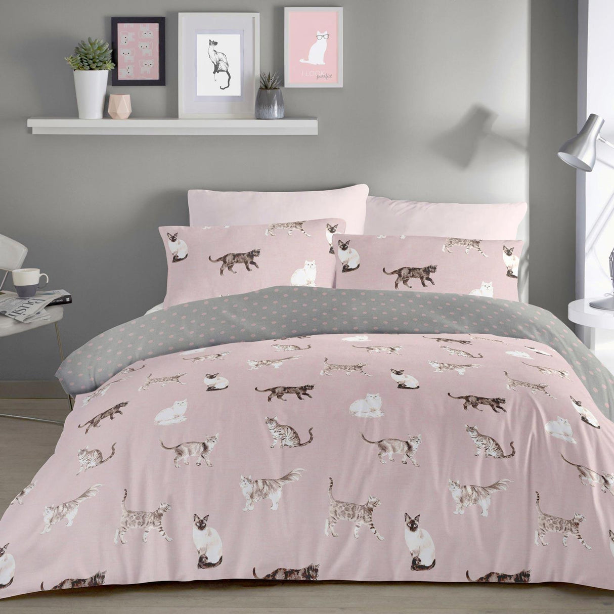 Cats Duvet Cover Set by Fusion
